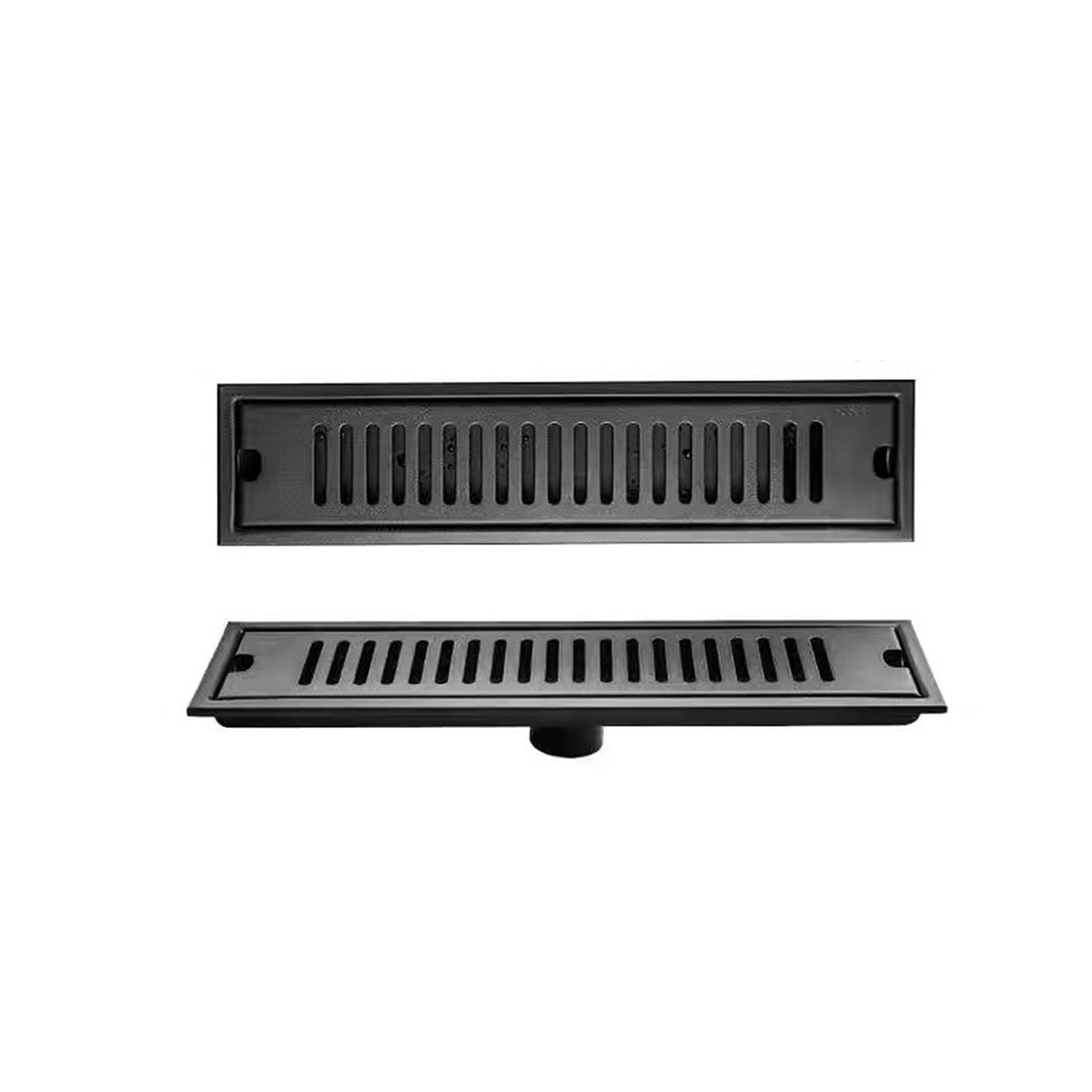 YIHANWUU Linear Drain with Removable Grate Cover,Rectangular Linear Shower Drain,Floor Drain Stainless Steel with Hair Strainer/Center Draine/10 * 70Cm