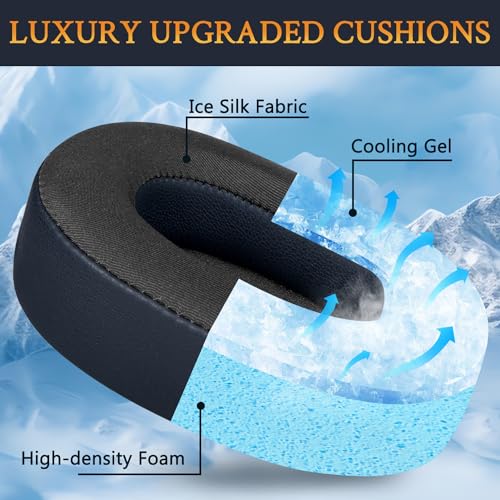 SOULWIT Cooling Gel Replacement Earpads for JBL E55BT(E55 BT) Over-Ear Wireless Headphones - Image 4