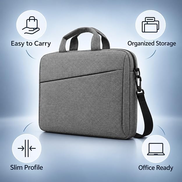 Image of Grey Laptop Bag