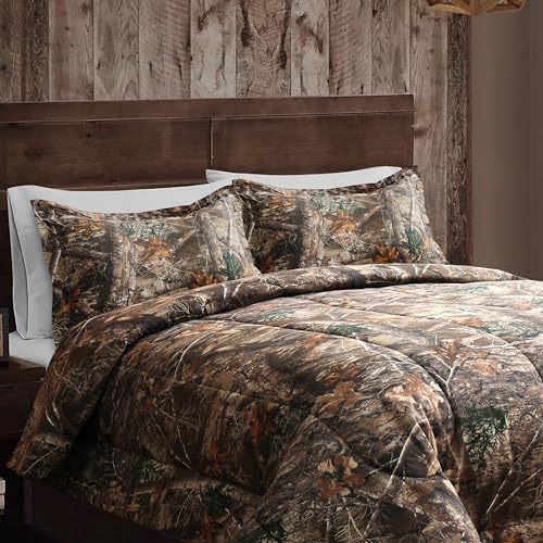 VISI-ONE Realtree Edge Camo Queen 3 Piece Comforter Set – Western Rustic Charm with Farmhouse Accents, All Season Design for Nature & Outdoor Lovers, Country Homes, Cabins, Lodges & Modern Living by VISI-ONE - Image 3