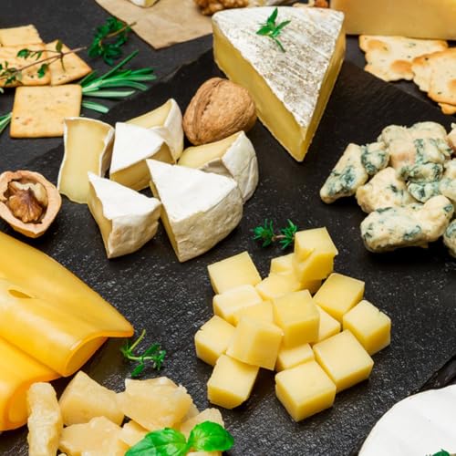 4 Tablas de Queso de Pizarra Negra 30x30 cm Paquete miniatura 5