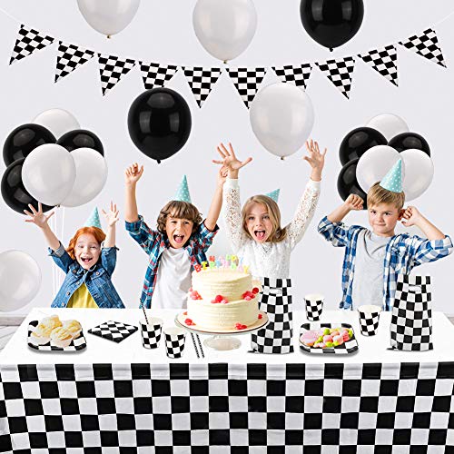 OOTSR 75 Pièces Décorations de Fête de Voiture de Cours-Sert 10 Invités, Articles de Fête pour Voiture de Course… - Image 8