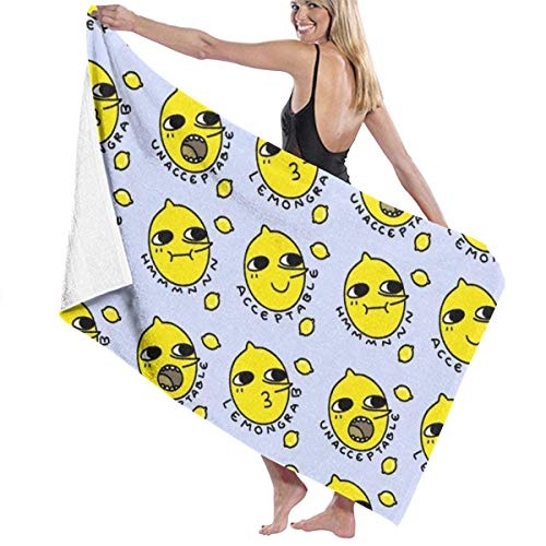 Preisvergleich Produktbild AGHRFH Lemongrabs Strandtuch Badetücher Badetücher Zubehör Pool Handtuch