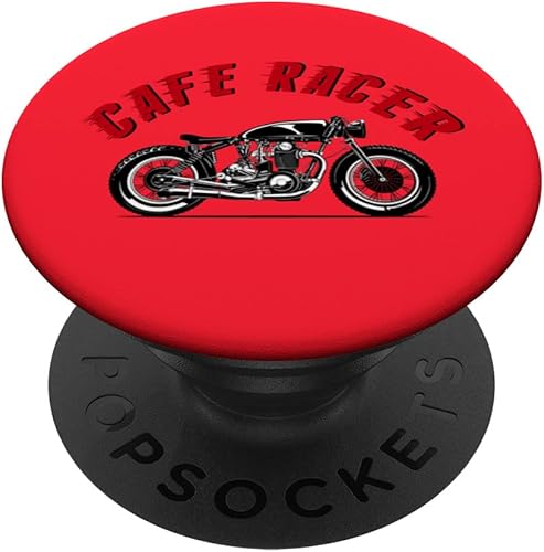 Cafe Racer Biker Men Women Adult Teens Boys Girls Kids Youth PopSockets Swappable PopGrip