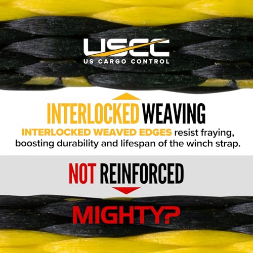 US Cargo Control Winch Straps 4" x 30' (10-Pack), 5,400 LBS Working Load Limit, Heavy Duty Flatbed Tie Downs with Flat Hooks, Yellow 4 Inch Straps for Flatbed Trailer, Truck, and Cargo Securement by US Cargo Control - Image 4