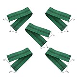 MAJORMENCH 5 Stück Verstärkte Elastische Gurte für Klapp und Relaxsessel Bruchsichere Netz Befestigungsbänder mit Dickem Rindszunge Material Rissfeste Ersatzriemen für Gartenliegen