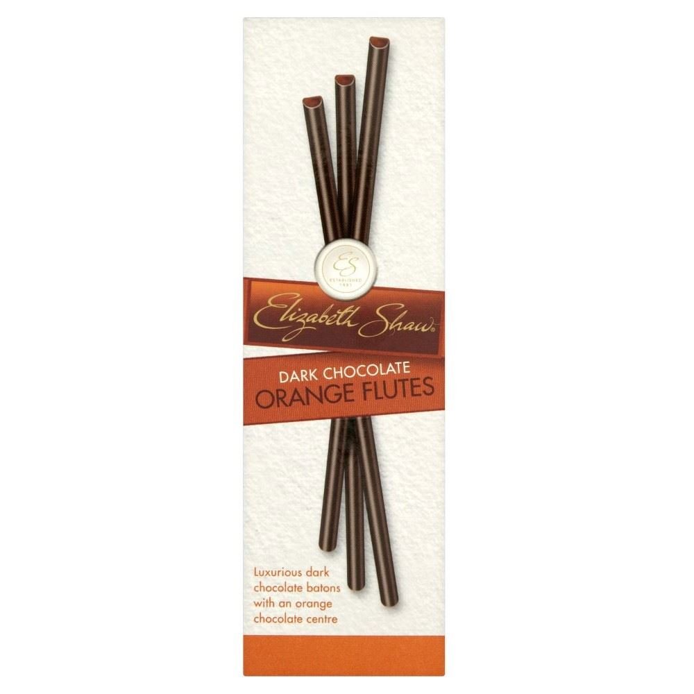 Elizabeth Shaw Dark Chocolate Orange Flutes (105g) Pack