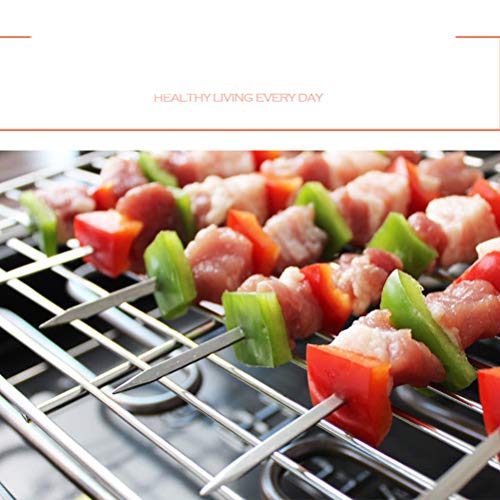 Espetos de churrasco DOITOOL para Espetos de Cabob de Aço Inoxidável para Grelhar, 6 peças de Espeto