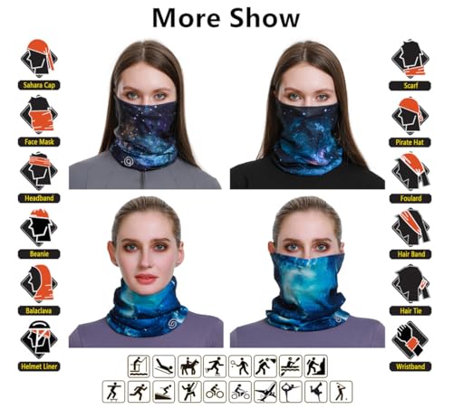Image of VANCROWN Headband Neck Gaiter Head Wrap Headwear Face Mask Magic Scarf Bandana for Men and Women