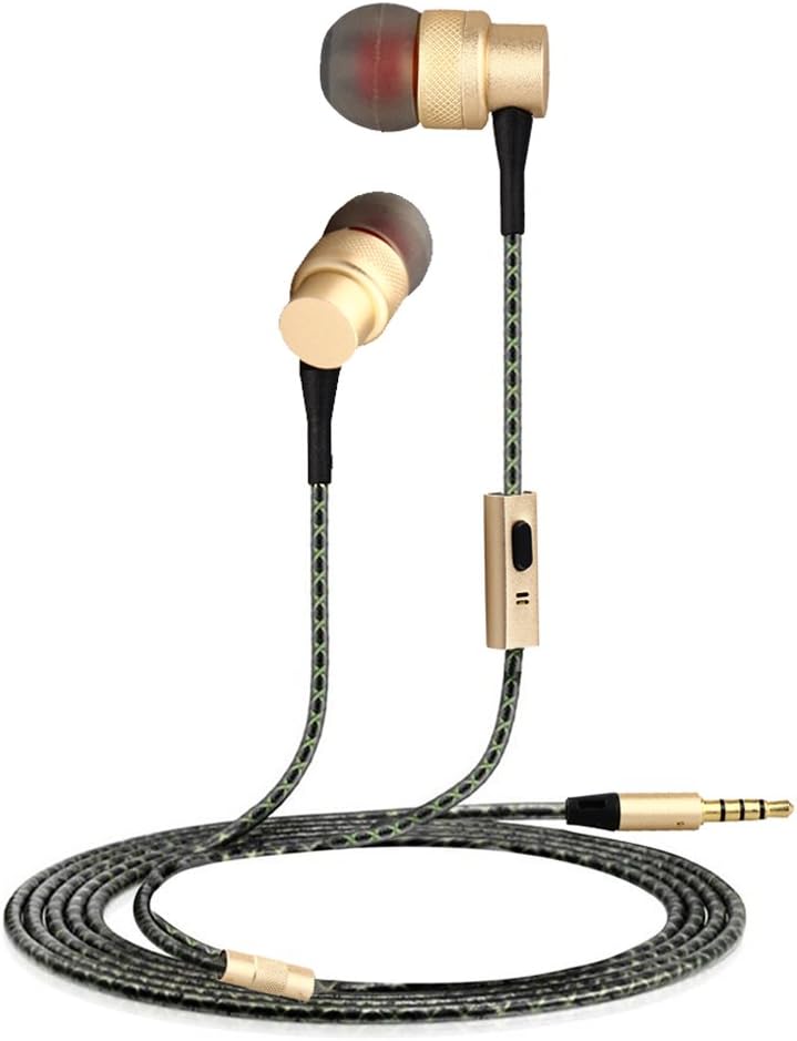 Corded in-Ear Earphones Headphones with mic for Cellphone/Laptop/Mp3, etc.