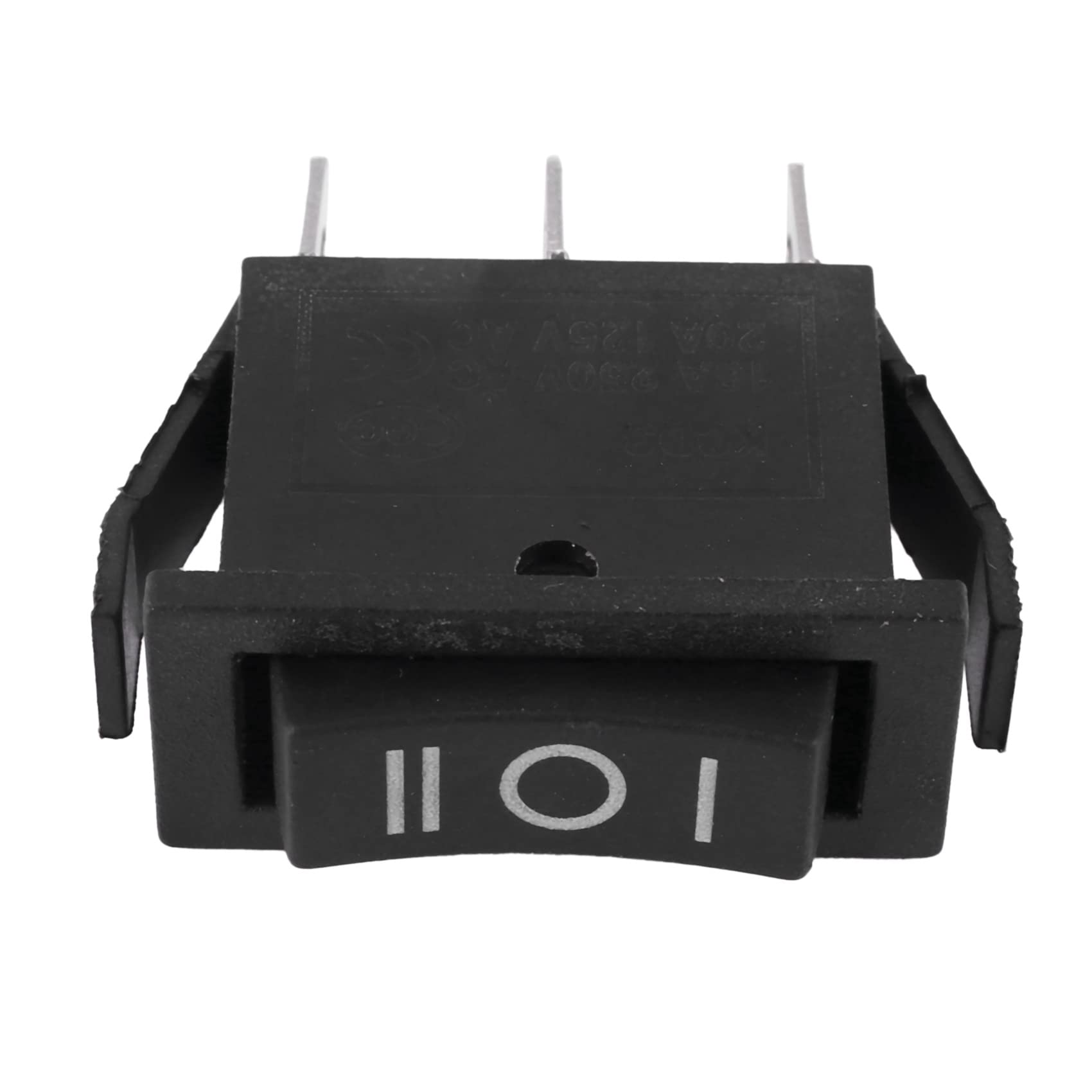 2 x AC15A/250V 20A/125V 3-pinowy przełącznik kołyskowy SPDT -ON 3-pozycyjny zatrzaskowy przełącznik kołyskowy