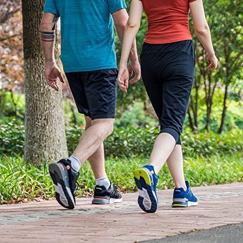 FitVille Hardloopschoenen Heren Extra Brede Trainers Sportschoenen Breed Fitness Schoenen Comfortabele Sneakers Schoenen Gitzwart 41 EU x_breed