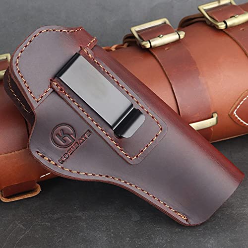 Kosibate Leather 1911 Holster, Concealed Carry Gun Holsters Compatible With Colt 1911, Springfield 1911, Sig 1911, Browning 1911, S&W 1911 And More #TOP7