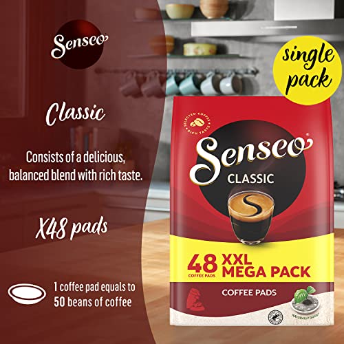 Senseo Pods Ultimate Variety Pack, Medium-Dark Roast For Coffee Lover, Classic, Strong, Espresso, Latte Vanilla And Cappucinno Choco Compostable Pads For Senseo Coffee Maker, Hot, Cold Brew, 144 Count #TOP1