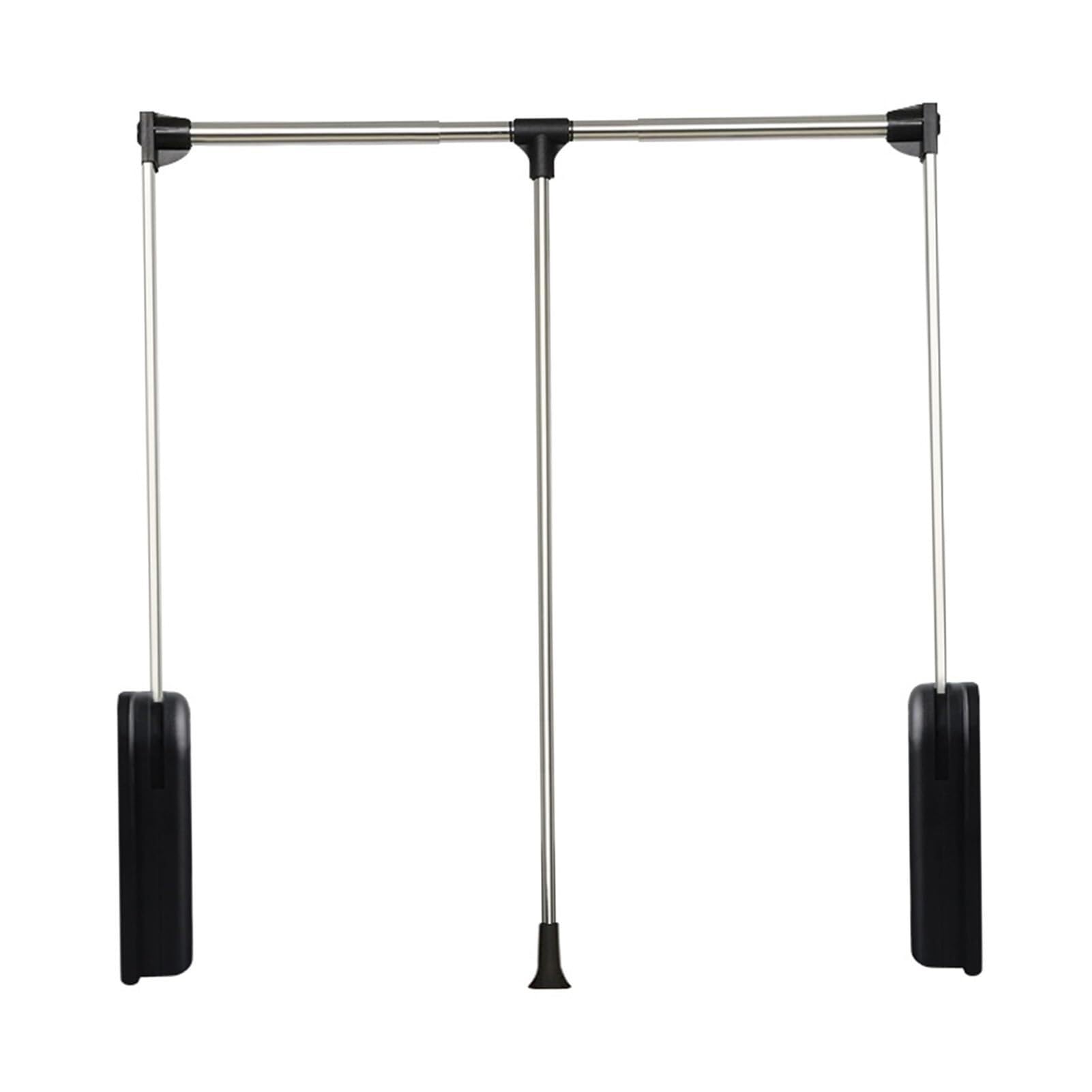 Barre de penderie escamotable 45-115 cm charge 12 kg amortisseur
