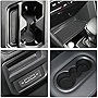 Auovo Anti Dust Mats for Volkswagen VW Tiguan Accessories 2018 2019 2020 2021 2022 2023 Custom Cup Holder Door Center Console Liners Inserts for VW Tiguan ( 19pcs/Set) (Black Trim)