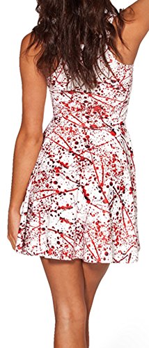 Image of Sister Amy Printed Elastic Sleeveless Shaping Breathable Camisole Skater Dress