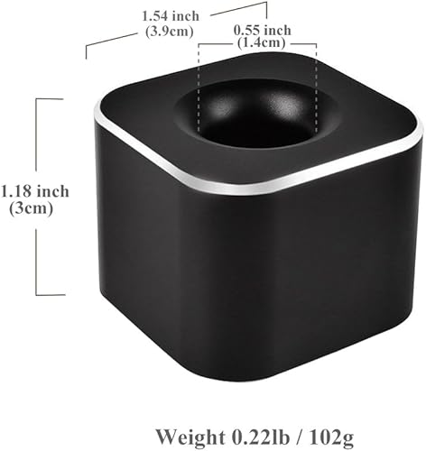 Vista 4 de Coideal Soporte para bolígrafo individual, soporte de metal negro para pluma estilográfica de escritorio, cepillo de dientes, estudiantes y oficina