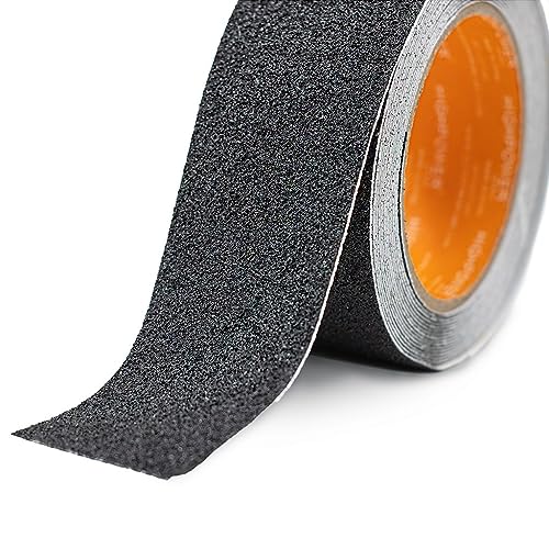 Fita Antiderrapante Autoadesiva Segurança Lixa Escada 5 Mts X 50mm (Preto)