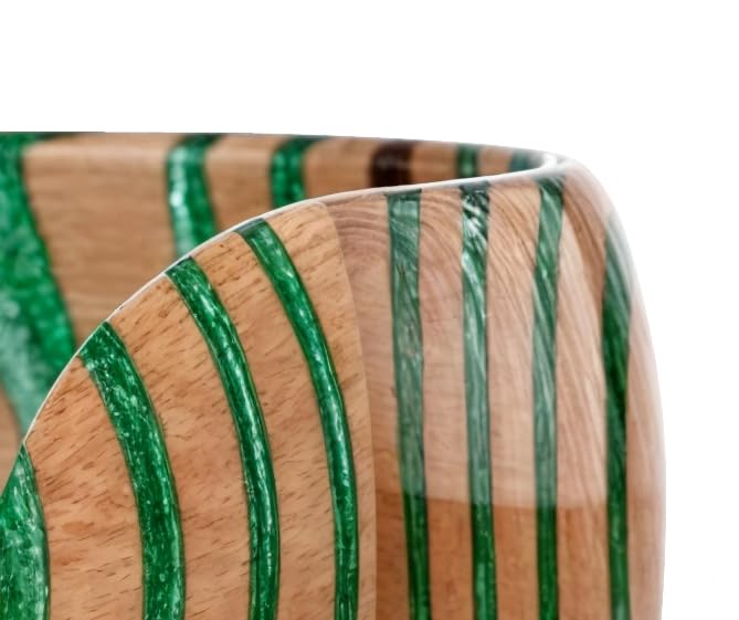 Image of Wooden Yarn Bowl for Knitting Yarn Bowl for Crocheting, Yarn Storage Bowl to Prevent Slipping, Wooden Yarn Holder, Best Gift for Crochet (#Design-1)