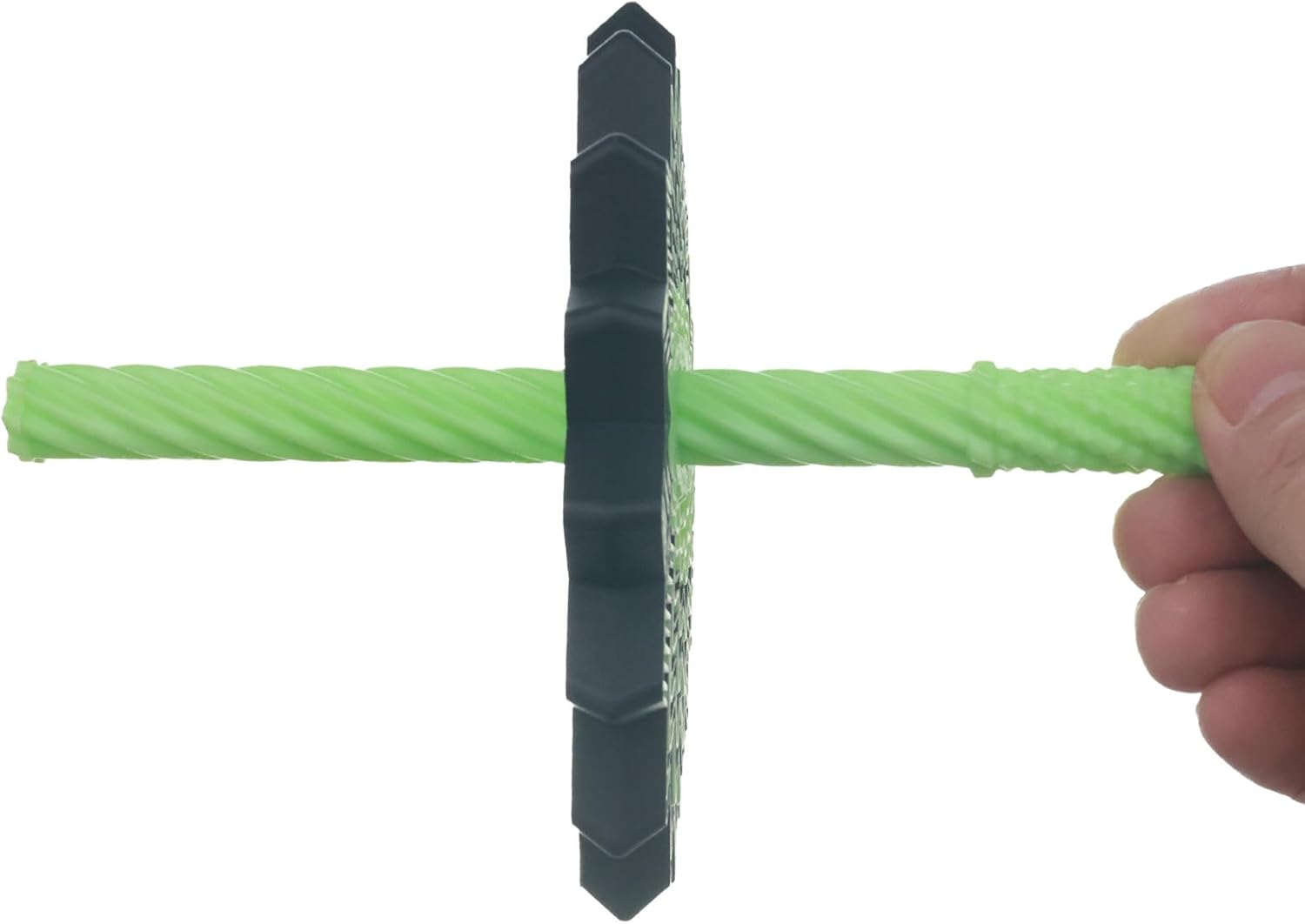 16-Layer Spinning Fidget Toy for Adults, Black & Glow Green Kinetic Desk Toy, Glow in The Dark Rotating Sensory Stress Relief Toy