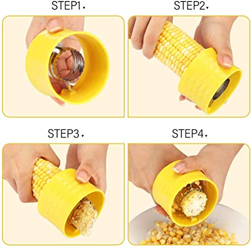 Corn Peeler, Stainless Steel Cob Corn Stripper Corn Stripping Tool Manual Corn Threshing For Removing Kernels From Fresh Corn,Thresher Tool #TOP5