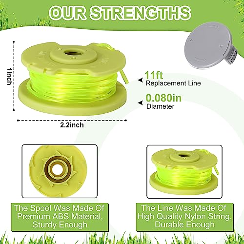 Corde AC80RL3 anti-blocage pour débroussailleuse sans fil Ryobi 18V