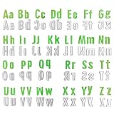 Cutting Dies for Card Making,Metal Die Cuts Set,52 Letters Cut Stencils Embossing Paper Dies for DIY