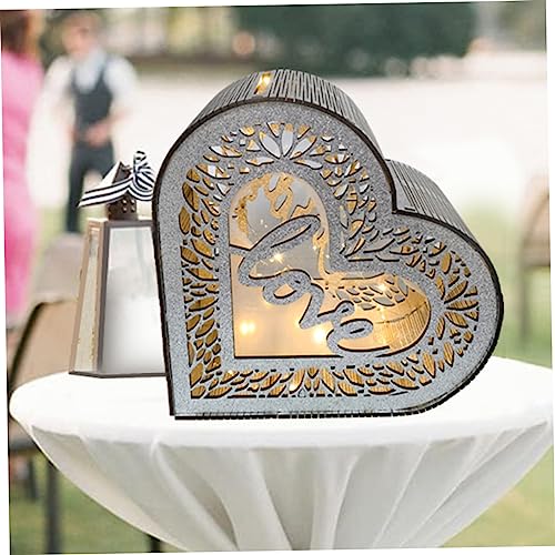 Caja de madera para tarjetas de boda y regalos de aniversario 3