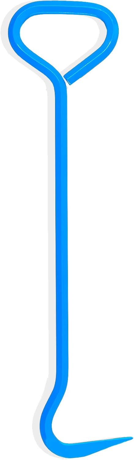 T&T Tools Top Popper Manhole Hook: 30-Inch Single Hook with Inline Handle for Secure Grip, Rugged & Durable Utility Tool, Heavy-Duty Hex Alloy Steel Lifting Tool for Manhole Covers & Storm Drains.