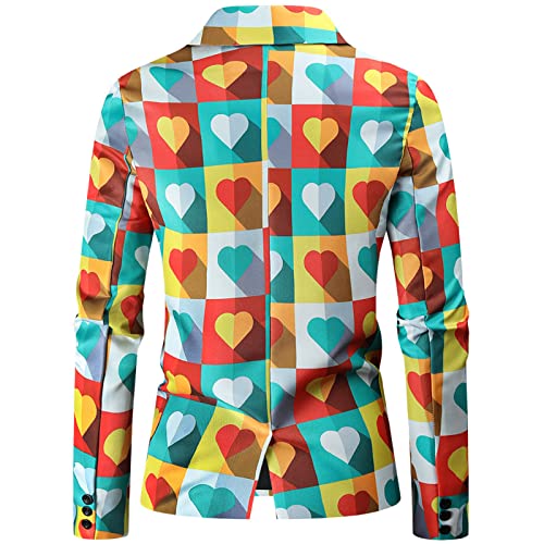 MYNKYLL Terno Masculino Moda Casual Três Peças Estampado Casaco Colete Calças Terno Macio Confortáve