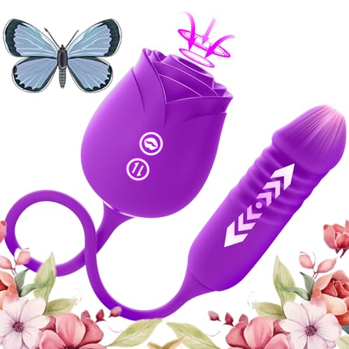 Novel Version 10 Modes Tool for Women Today Adult Silent Realistic Thrusting Stimulation with Strong Suction Cup for Hands-Free Play Electric Waterproof Toys 2026 P9855 (Purple)