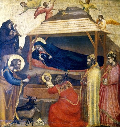 Art pour décoration chambre l'Epiphanie de Giotto Di Bondone 60x90