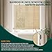 Bamboo Roller Blinds Shades,Outdoor Bamboo Roll Up,Vertical Lifting,Natural,Breathable,Waterproof Roller Shades for Privacy Protection,Sun Shade,Blackout,Ventilation,Easy Installation,34x72in（WxH