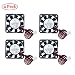 Produktbild TeOhk 4Pcs DC Lüfter 5 V 0.12A mit Kabel, Terminal Mini Leise für 3D Drucker, Lüftermodul, (40 * 40 * 10mm)