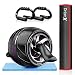 Dripex Bauchroller Set 4 IN 1 Bauchtrainer Fitnessset, AB Roller Bauchroller + Anti-Rutsch-Yogamatte/-Knieschützer+ 2 Liegestützgriffe, für zu Hause/Bauchmuskeltraining/Muskelaufbau, Frauen und Männer