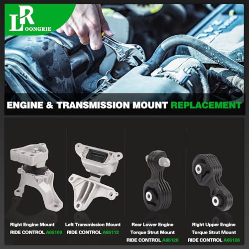 LOONGRIE Engine Motor and Transmission Mount Kit Compatible with 2018-2022 Accord 1.5L L4 Engine, Replace OE A65109 50820TVAA11 A65126 50880TVAA11 A65128 50890TVAA11 A65112 50850TVAA13 Set of 4 by loongrie - Image 3