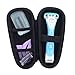 Storage Organizer Travel Hard Case for Schick Hydro Silk TrimStyle Moisturizing Razor for Women Bikini Trimmer by Aenllosi (Blue)