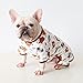 Fat Dog Pyjama, französische Bulldogge, vierbeiniger Schlafanzug, weiche Baumwolle, Mops-Overall, Einteiler, Kostüm für Katzen, Welpen, kleine und mittelgroße Hunde, Größe XL, Braun