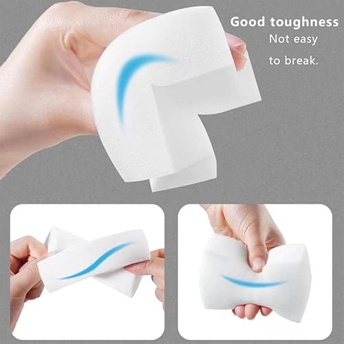 Miniatura 8 de Paquete de 100 esponjas mágicas extra gruesas de limpieza – Esponja de borrador reutilizable para todas las superficies –