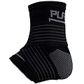 Ankle Support Brace – Compression Sleeve with Adjustable Strap, Great for Running, Ankle Sprains (L/XL, Black)