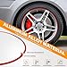 DREAMOTOR Wheel Rim Protector Set of 4, 20 Inch Alloy Rim Guards for Car Rims Compatible with Tesla Model Y 3 S Honda CRV Dodge Charger Toyota Ford Mustang Mach-E Explorer 3 Series X5 Hyundai Audi A4