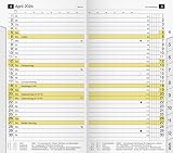 rido/idé Calendrier mensuel de rechange modèle M Planer 2024 2 pages = 1 mois Taille de la feuille 8,7 x 15,3 cm Blanc