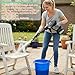 Cordless Pressure Washer, 6 in 1 Portable Power Washer for Patio and Car, Battery Pressure Washer with 2x4.0Ah Battery for Washing Cars/Floor/Garden Cleaning & Watering (Black-1)