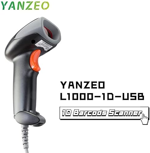 Yanzeo L1000 1D Leitor de Código de Barras USB Portátil Leitor de Código de Barras USB com fio para