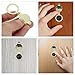LIFKOME Copper Door Viewer Peephole Cover for Apartment Privacy Easy Install No Tool 16mm