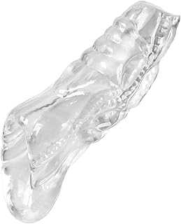 Penis Extender Sleeve Sex Toys for Men Trainer Penis Enlargement Reusable Condom Delay Ejaculation Cock Ring Sexy (Color : 4)