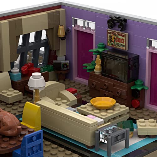 Spide 894 Teile Friends-Monicas Zimmer Bausteine Modellbausatz, Die Fernsehserie MOC Bausteine Spielzeug, Kompatibel mit… – Bild 6
