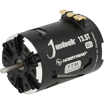 HOBBYWING JUSTOCK Black G2.1 brushless Motor for 1/10, 1/12, Zero Timing, Spec Racing 13.5T G2.1