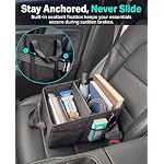 Car Seat Organizer, Collapsible Front Seat Storage Box, Black - Image 4